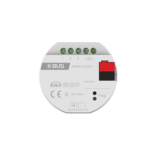 KNX安全3路嵌入式多功能执行器